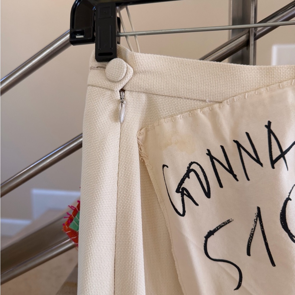 MOSCHINO couture Cream Graphic Pencil Skirt - Picture 9 of 13